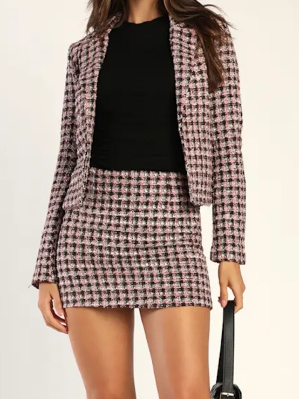 Lulus Mini Skirt & Blazer